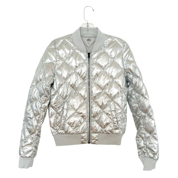 ALO Yoga Jackets & Blazers - ALO Silver Down Jacket